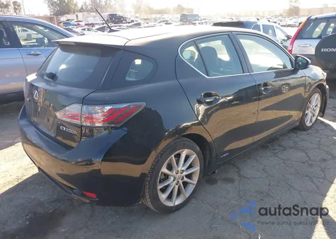 2011 Lexus Ct 200H Premium from USA, damaged, VIN JTHKD5BH7B2007918